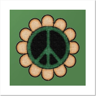 Peace Sunflower Posters and Art